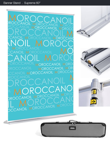 Silver Step 60-inch Retractable Banner Stand Details Silver Step 60-inch Retractable Banner Stand Details
