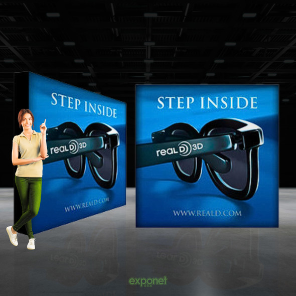 8ft Straight ReadyPop Display