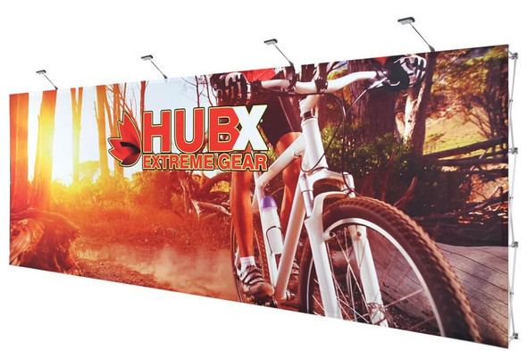 20ft-ReadyPop Fabric Display w/ LED Lights