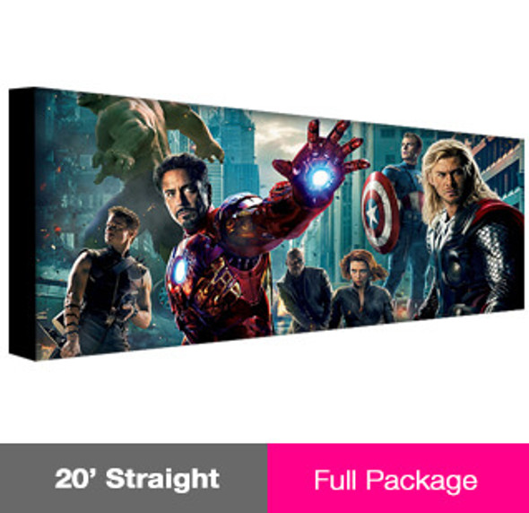 20ft ReadyPop Fabric Display - Straight