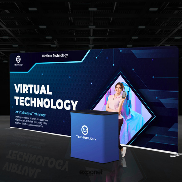 20ft Straight EZ Tube Display