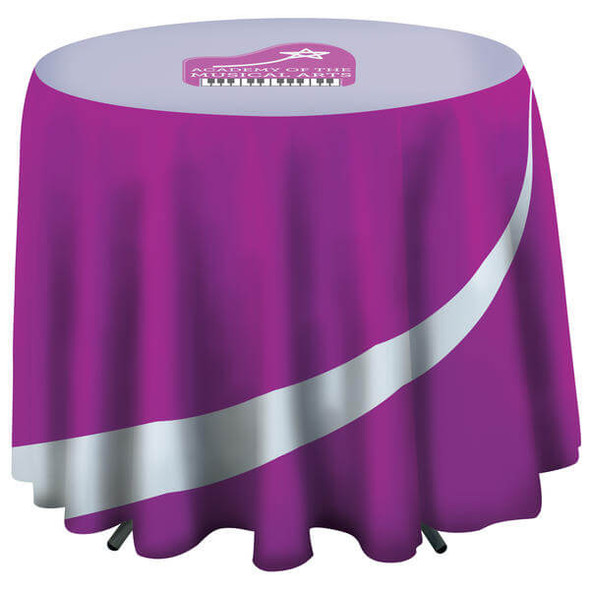Round Draped Table Cover