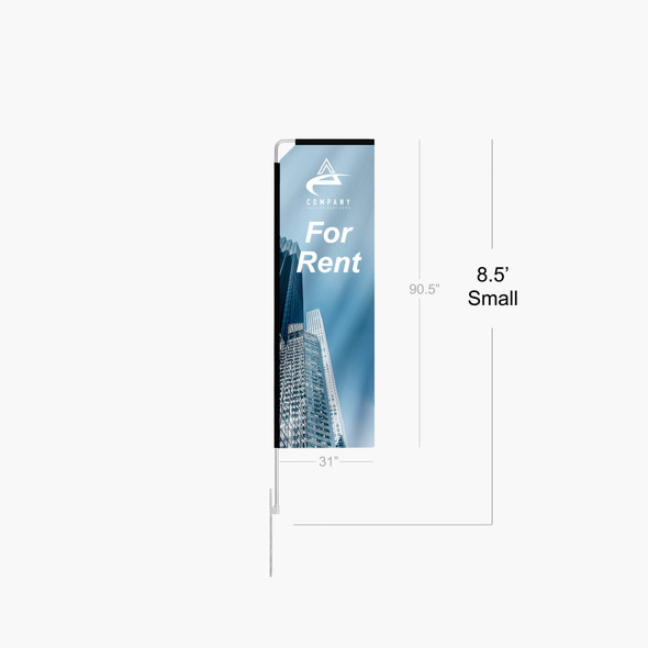 Rectangle Flag 8.5ft Small
