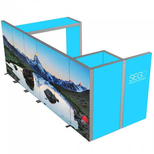 10x20ft SEGO Modular Double-Sided Lightbox Display Configuration F