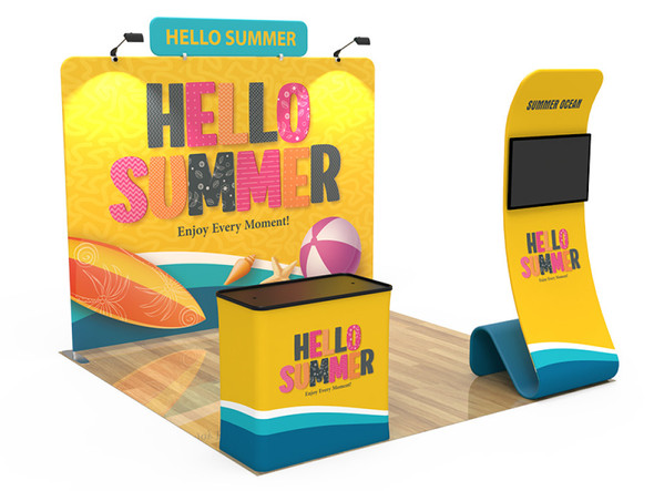 10ft Expo Merchandiser 25 Fabric Display Package (10EM25)