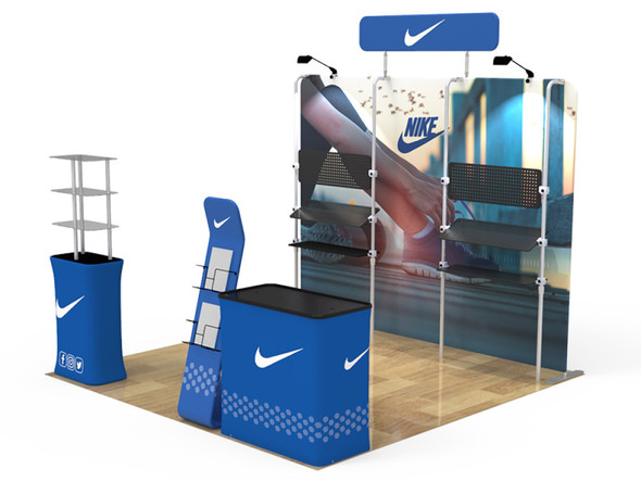 10ft Expo Merchandiser E Fabric Display Package (10EME)
