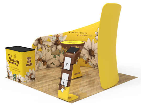 10ft Expo Merchandiser L Fabric Display Package (10EML)