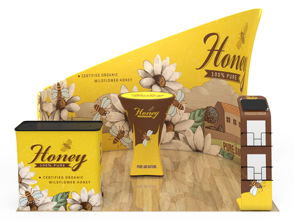 10ft Expo Merchandiser L Fabric Display Package (10EML)