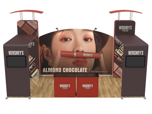10X20ft Expo Merchandiser 14 Fabric Display Package (1020EM14)