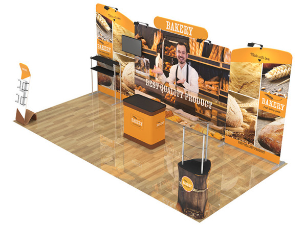 10X20ft Expo Merchandiser H Fabric Display Package (1020EMH)
