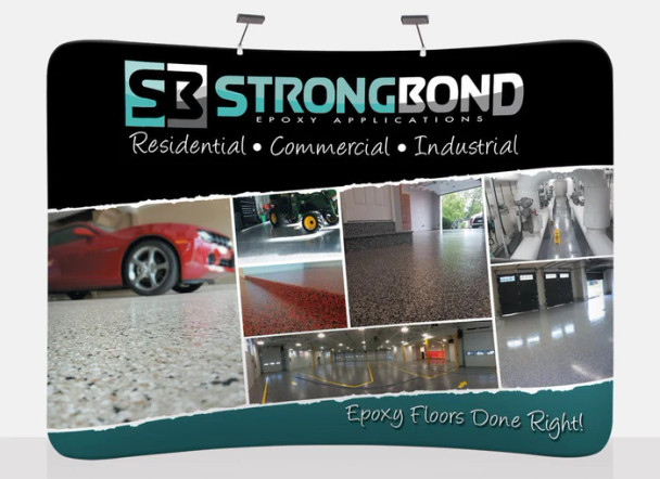 10ft Curved EZ Tube Display 10ft Curved EZ Tube Display