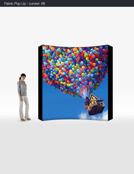 8ft ReadyPop Display - Curved - Graphic Only
