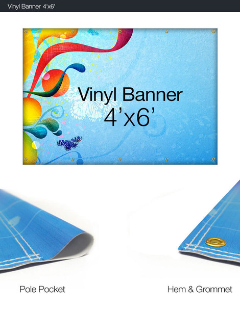 Vinyl Banner 4' x 6'