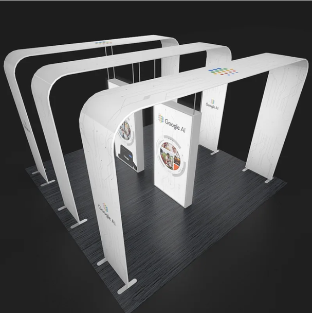 20x20ft QuickZip Big Fab Triple Arch Backlit Display Package