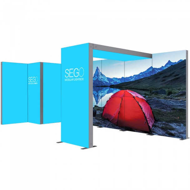 10x20ft SEGO Modular Double-Sided Lightbox Display Configuration F