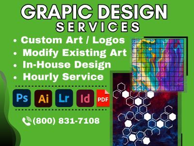 graphic design services for backdrops, banners and trade show displays.