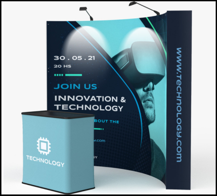 portable backdrop graphic dispalys