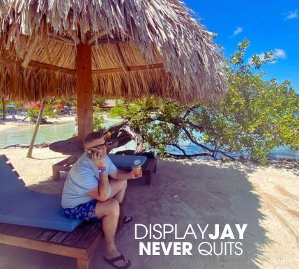 Display Jay Never Quits. Trade Shows. Live Events. Backdrops. Banners. Backlit Displays. Call Me.