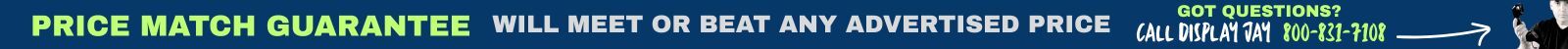 will meet or beat any advertised price on all portable and modular trade show displays and backdrops, call Display Jay to discuss 800-831-7108