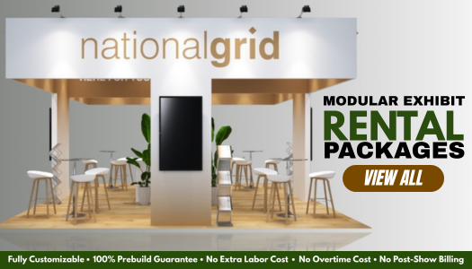 custom modular exhibit display rentals