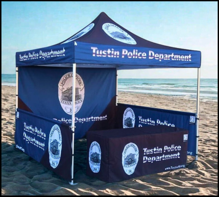 custom printed outdoor tents and flags
