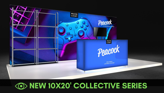 10x20ft Peacock Collective Backlit Display Package
