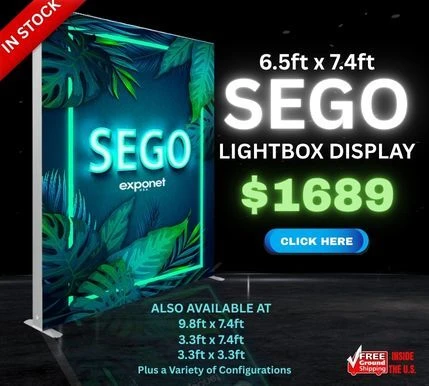 portable backlit backdrop display graphics