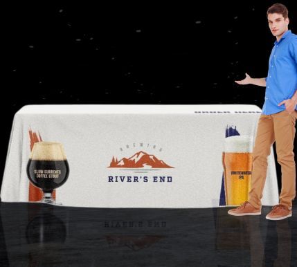 custom printed table throw covers