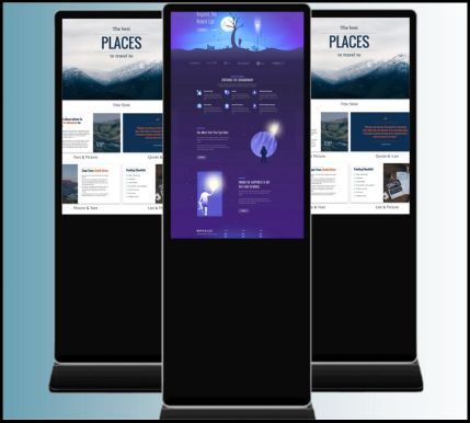 interactive computer touch screen kiosks