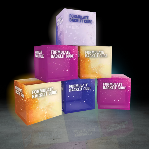 Formulate Backlit Cubes- exponetUSA.com