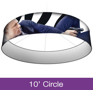 10ft Circle Hanging Banner Sign - exponetUSA.com