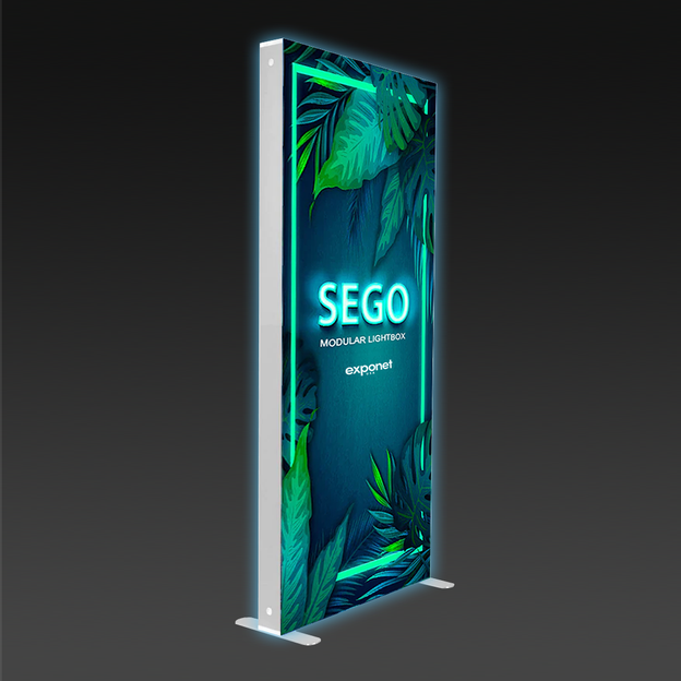 Modular Light Box Display 3.3 x 7.4ft. SEGO Modular Double-Sided Lightbox Display