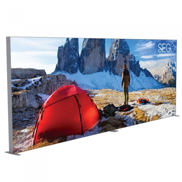 20ft x 7.4ft SEGO Modular Double-Sided Lightbox Display Configuration A