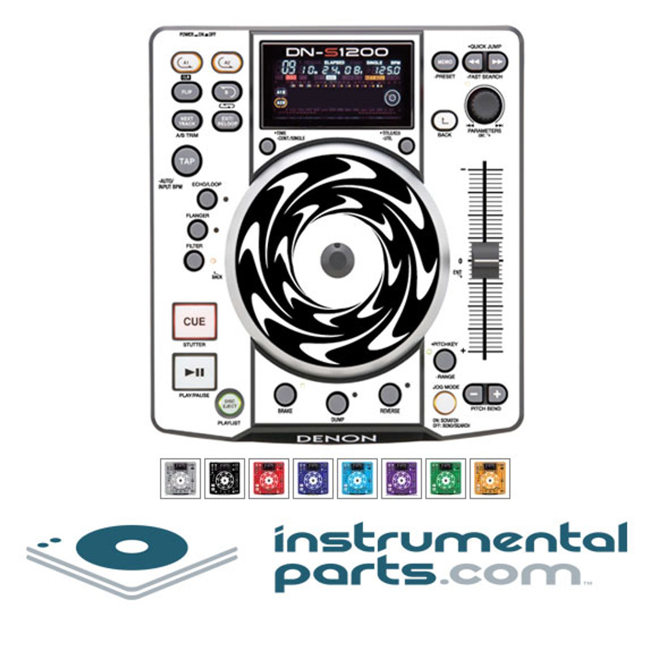 Denon DN-S1200 Faceplate Skin - Choose Color (Pair) - SKINDNS1200-CLR