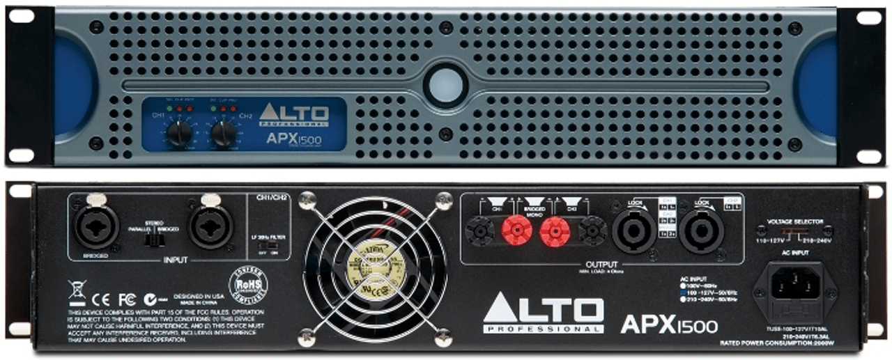 ALTO APX1500単品 簡単セッティング！】ALTO/PAスピーカーシステムセット/APX1500+
