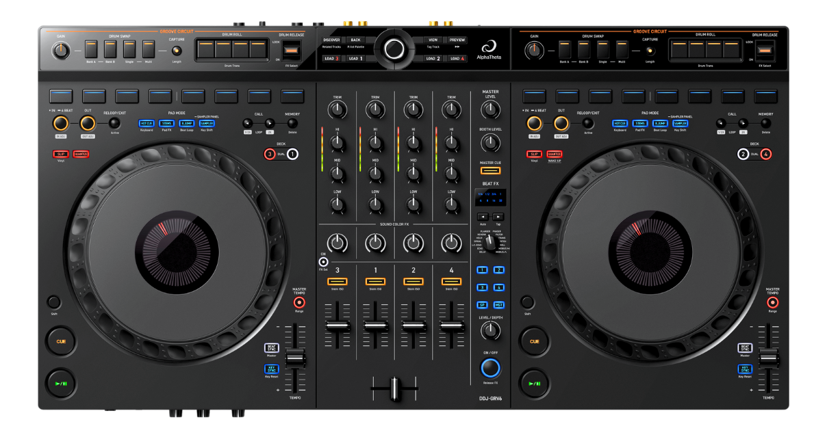 Alpha Theta DDJ-GRV6 - Spare Parts