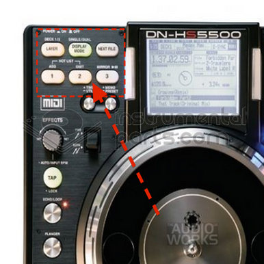 RUBBER BUTTON DENON DNHS5500 - LAYER / 1,2,3 / File - Denon DN HS