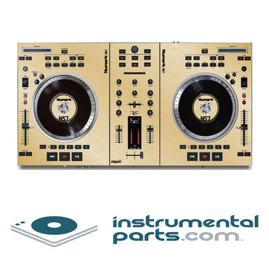 Numark NS7 Faceplate Skin - Brushed Gold - Numark NS7 Spare