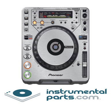 Pioneer CDJ 1000 MK3 Faceplate Skin - Brushed Silver (Set of 2) - Pioneer CDJ  1000 MK3 Spare Parts ( CDJ-1000 MK 3 ) - SKIN1KMK3-SIL