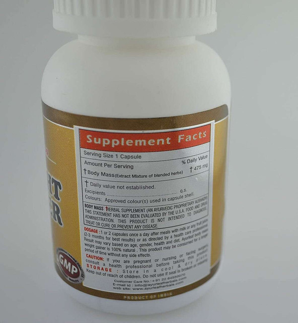 Fast Weight Gainer - Ayurleaf Weight Gain Tablets ingredients