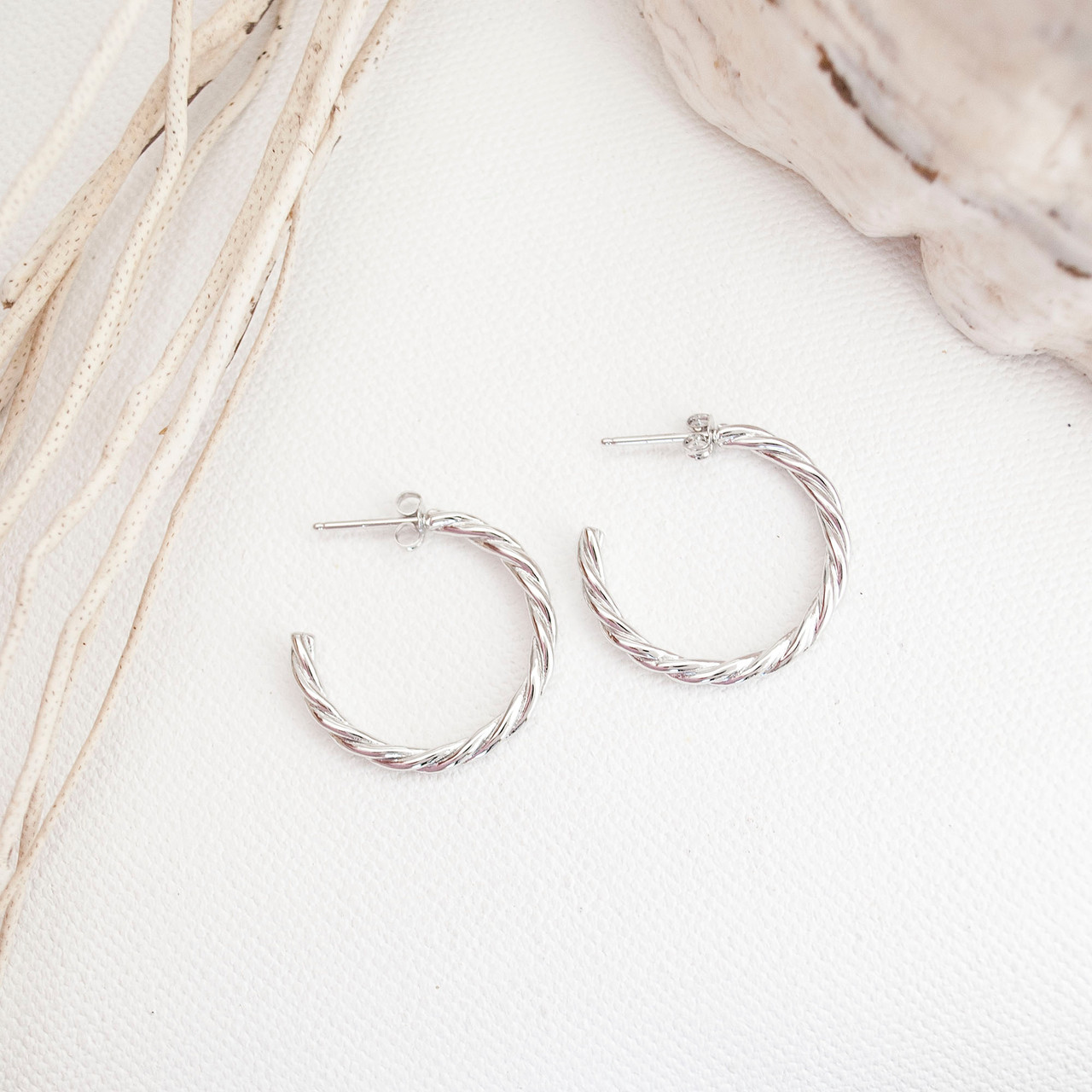 Shop Silver Rope Hoops: Choose from Gold or Silver
