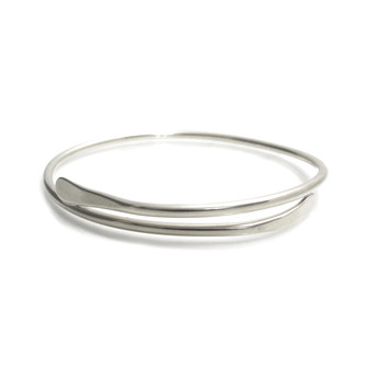 tapered stacking bangle sterling silver tapered stacking bangle sterling silver