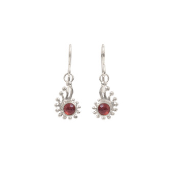 sterling silver mozambique shell motif drop earrings sterling silver mozambique shell motif drop earrings