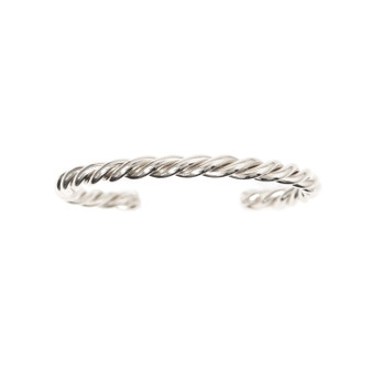Silver Twisted Rope Cuff Bracelet Silver Twisted Rope Cuff Bracelet