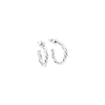 silver half inch huggie hoops silver half inch huggie hoops