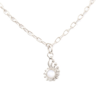 14" Silver Pearl Choker Nautilus Shell Necklace 14" Silver Pearl Choker Nautilus Shell Necklace