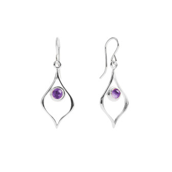 rose cut amethyst cabochon earrings rose cut amethyst cabochon earrings