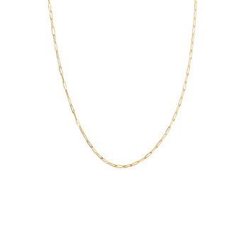 Gold Elliptic Delicate Paperclip Chain Gold Elliptic Delicate Paperclip Chain