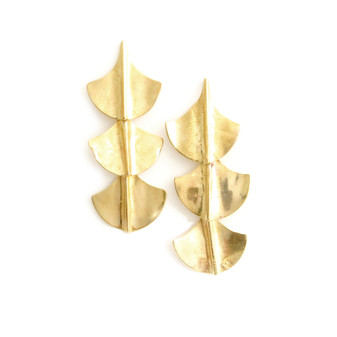 gold plated cascade earrings gold plated cascade earrings