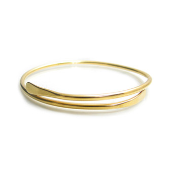 18kt yellow gold plated, 3 micron heavy plating stacking bangle bracelet 18kt yellow gold plated, 3 micron heavy plating stacking bangle bracelet